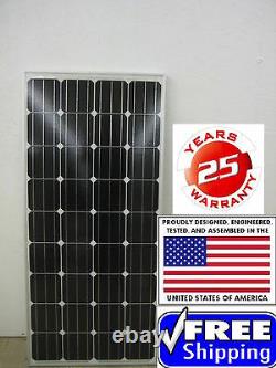 1- 180 Watt 12 Volt Battery Charger Solar Panel Off Grid RV Boat 180 watt total