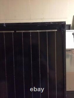 1- 200 Watt 12 Volt Battery Charger Solar Panel Off Grid RV Boat black on black