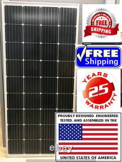 1- 210 Watt 12 Volt Battery Charger Solar Panel Off Grid RV Boat 210 watt total