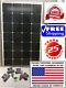 1- 210 Watt 12 Volt Battery Charger Solar Panel Off Grid Rv Boat Free Z Bracket