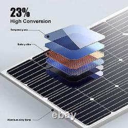 1-4PCS Solar Panel 100W 200W 400W Watt Monocrystalline PV Power 12V For Home RV