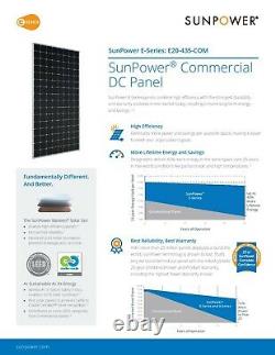 10 Used American Made Sunpower 435 Watt Mono Solar Panels