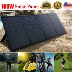 100 Watt 12 Volt Portable Foldable Solar Panel Suitcase Battery Charger for RV