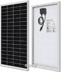 100 Watt 12 Volt Solar Panel Starter Kit, High Efficiency