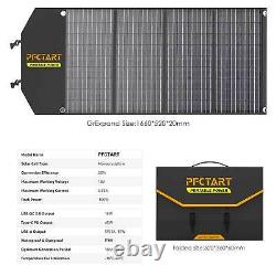 100 Watt Foldable Solar Panel Camping RV Power Station Charger Set 18V DC Outlet