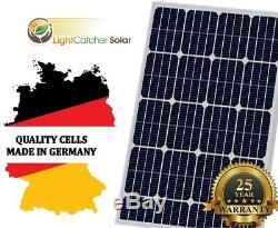 100 Watt Mono Solar Panel Kit with Charge Controller 100W 12V RV Off Grid German