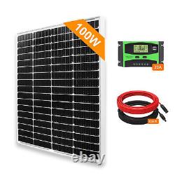 100 Watts 18 V Solar Panel Kit with High Efficiency Monocrystalline Solar Panel