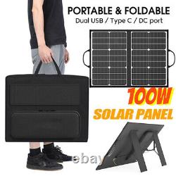 100 Watts Solar Panel Kit 100A 12V Battery Charger with Controller Caravan Boat
