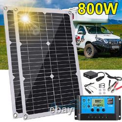 1000W 2000W 4000W Watt Monocrystalline Solar Panel PV 12V Home RV Camping