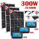 1000w 500 Watts Solar Panel Kit 12v Battery Charger With Controller Caravan Boat