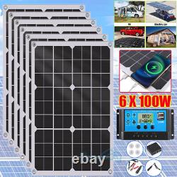 1000W Watt Mono Flexible Solar Panel 12V Battery Charger Home Boat RV Off-Grid