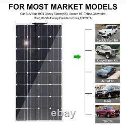 1000W Watt Portable Monocrystalline Solar Panel 18V RV Boat Car Battery Charger