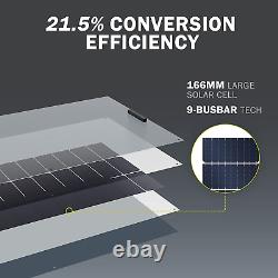 100W 12V Flexible Monocrystalline Solar Panel, 9Bb 100 Watts Mono Solar Panel, Pol