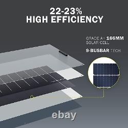 100W 12V Flexible Monocrystalline Solar Panel, 9Bb 100 Watts Mono Solar Panel, Pol