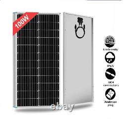 100W 12V Mono Solar Panel Kit 100Watt Home Caravan Camping Power Battery Charge