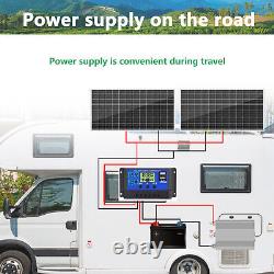 100W 12V Solar Panel Kit Mono Home Caravan Camping Power Battery Charge 100 Watt