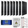 100w 200w 300w 400w 500w 600w Watt Solar Panel Kit For Rv Home Battery Charge