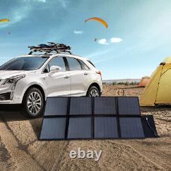 100W 200W 300W Watt Foldable Portable Solar Panel Kit RV Camping Battery Charger