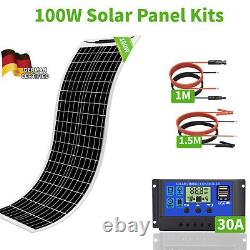 100W 200W 300W Watt Mono Solar Panel Kits 12V Charger Controller Home RV Marine