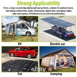 100W 200W 400W 2400Watt 12V Monocrystalline Solar Panel Home RV Camping Off Grid