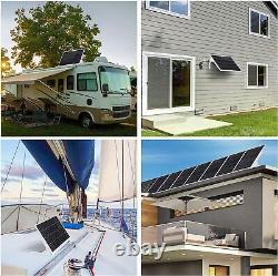 100W 200W Watt Monocrystalline Solar Panel PV 12V Mono Generator Camping Home RV