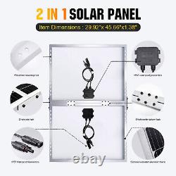 100W 200W Watt Solar Panel 12 Volt Mono PV Module For RV Camping Battery Charger
