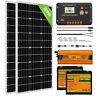 100w 200w Watt Solar Panel Complete Kit Lifepo4 Battery For Rv Camping Marine Us