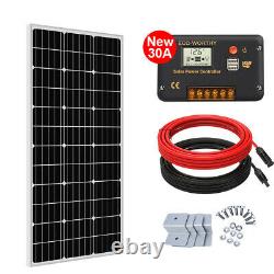Details about   100W 200W Watt Solar Panel Kit 12Volt Battery Charge Controller RV Caravan Boat 