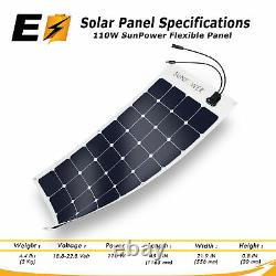 100W Flexible Solar Panel RV 12V 100W Watt Mono Panels