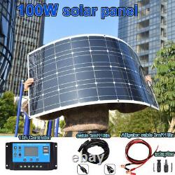 100W Flexible Solar Panel kit 100Watt Solar Charger for Home Outdoor RV Car Boat