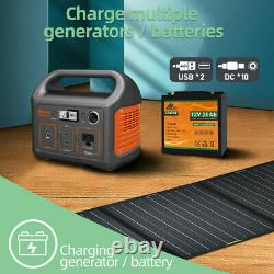 100W Watt 12V Foldable Portable Solar Panel Kit For Power Station, Battery Charge