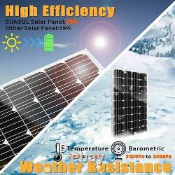 100W Watt 12V Mono Solar Panel Kit with 30A Regulator Off Grid Battery Charger