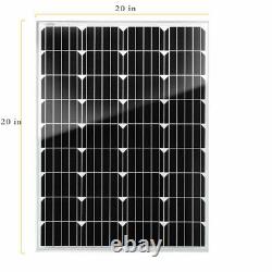 100W Watt 12V Mono Solar Panel Kit with 30A Regulator Off Grid Battery Charger
