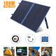 100w Watt Foldable Solar Panel Kit 20a Controller Home Battery Charging Camping