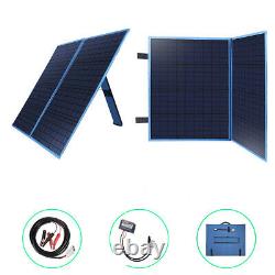 100W Watt Foldable Solar Panel Kit 20A Controller Home Battery Charging Camping