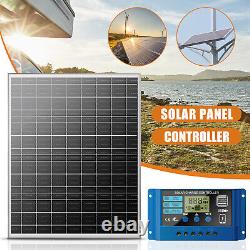 100W Watt Monocrystalline Solar Panel PV 18V Home RV / Battery Charge Controller