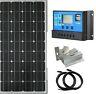 100watt 150w 200w Solar Panel Kit 12 Volt Battery Charger Rv Travel Camper Van