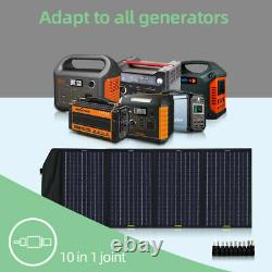 120 Watt 12V Foldable Solar Panel Kit For Power Station, Battery Charge Laptop