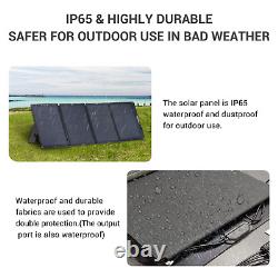 120 Watt Portable Foldable Solar Panel Charger Kit For Power Station Generator