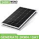 120 Watts Solar Panel 12 Volt Monocrystalline Pv Module For Caravan Boat Home Rv