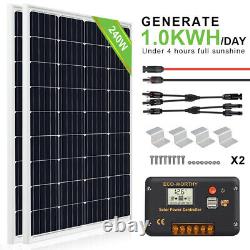120W 240W Watt Solar Panel Kit High Efficiency For Battery Charger Trailer Home