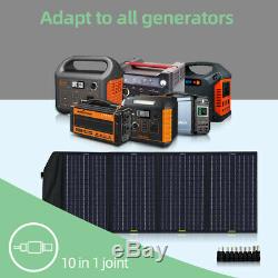 120W Watt 12V Foldable Portable Solar Panel Kit For Power Station, Battery Charge