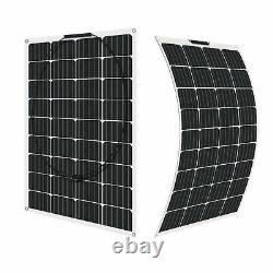 130W Watt 12V Mono High-Flexible Solar Panel Home Battery Charger For RV/ Boat
