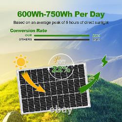 150W 300W 450W 600W watt Mono 12V Solar Panel Battery Charger Home Off Grid RV