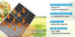 150W 300W 600W 1200W Watt Monocrystalline Solar Panel 12V Off Grid RV Boat Home