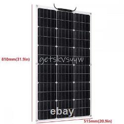 150W Watt 18V Monocrystalline Solar Panel RV Camping Home Off Grid