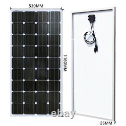 150Watts 18V Solar Panel Monocrystalline Photovoltaic Module for Caravan/Car US