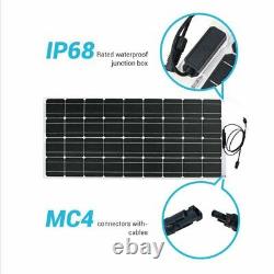 160W Watt Solar Panel Kit 18V Battery Charge Controller RV Camper Boat Flexible