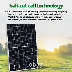 1700W Monocrystalline Solar Panel 4PCS 430W Watt 8.6KWH Grid-tie Off-Grid Home