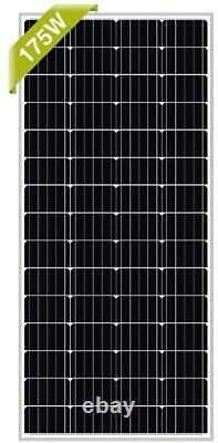 175W RV Solar Panel 175 Watt 12V Monocrystalline High Efficiency Weather Proof C